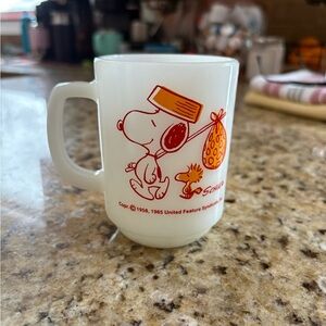 Snoopy and Woodstock White Mug